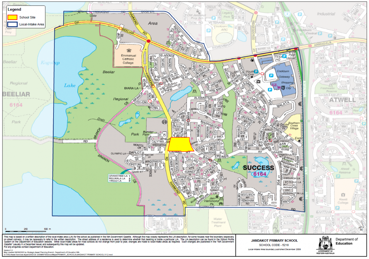 Local Intake Area Map